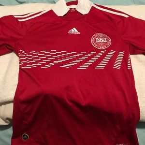 Denmark DANSK BOLDSPIN UNION DBU Soccer Jersey